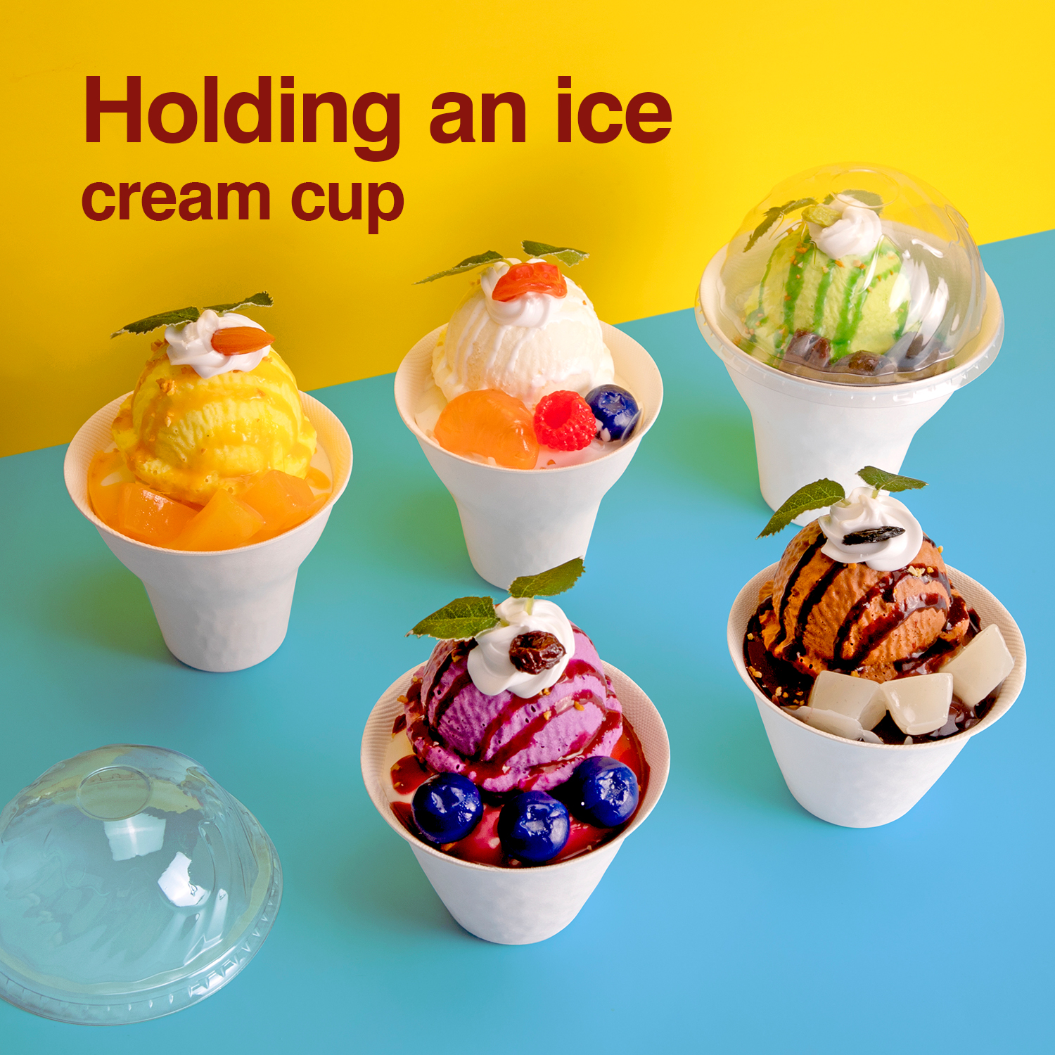 Disposable white Pulp cup ice cream paper cup Disposable white Pulp cup ice cream paper cup