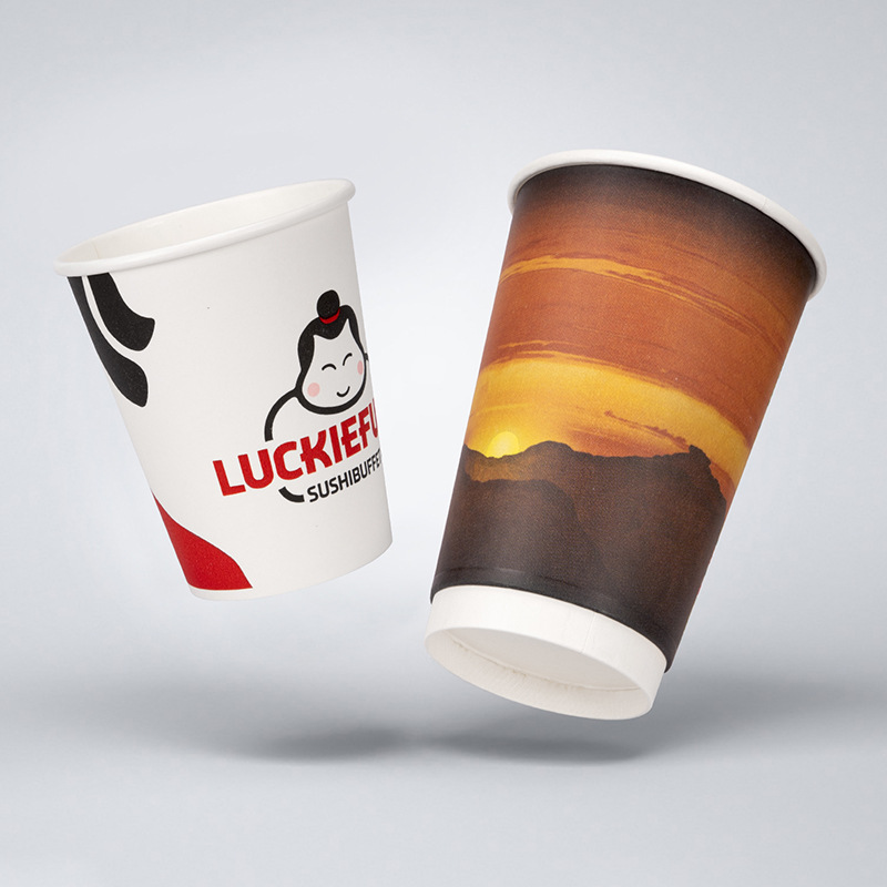 Custom disposable paper cup hot drink for coffee