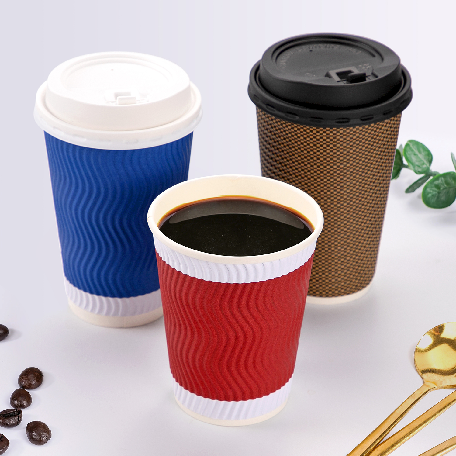 8/12/14/16/22oz Custom disposable paper coffee cup