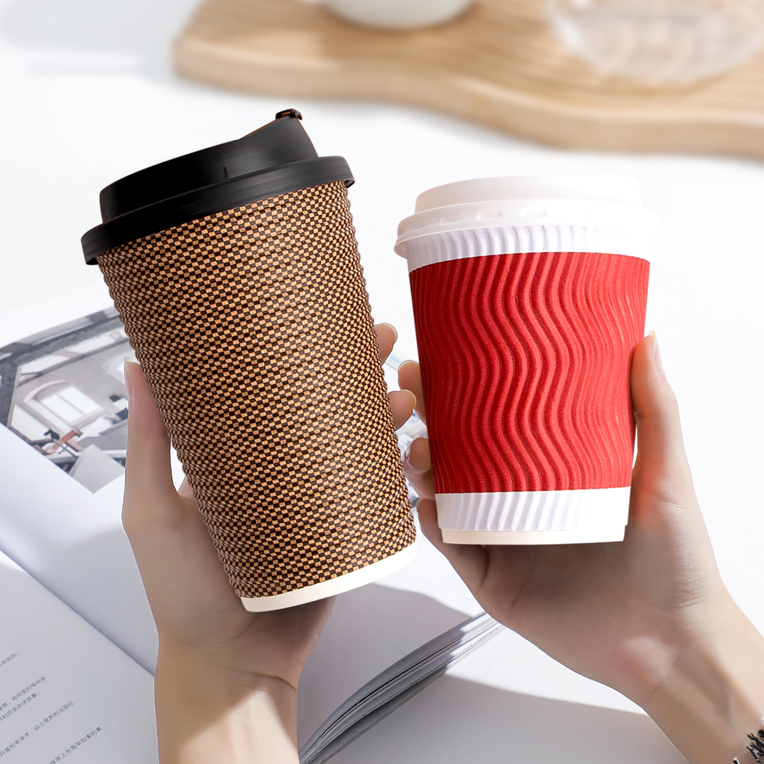 8/12/14/16/22oz Custom disposable paper coffee cup