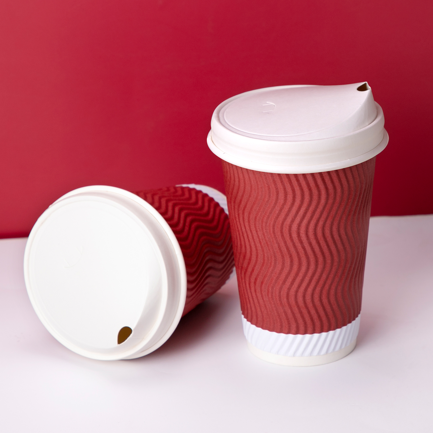 Custom disposable coffee cups double-layer paper cup