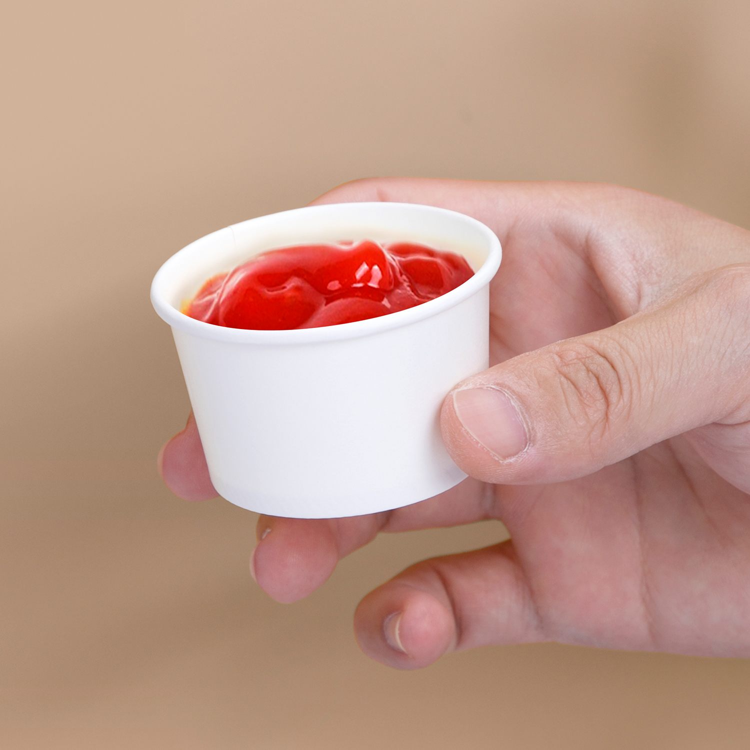 Custom disposable small paper sauce cup