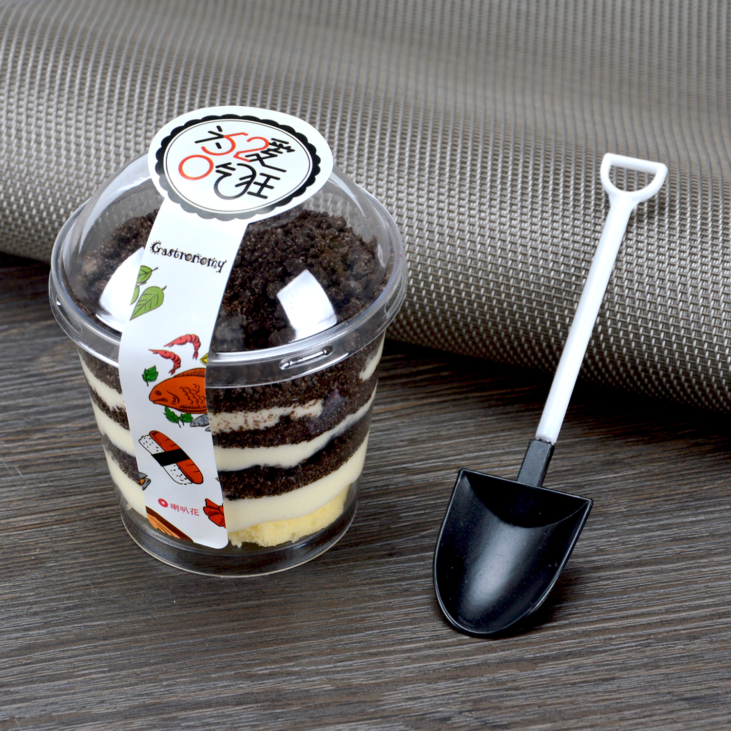 Custom Disposable clear PS plastic cups and lids