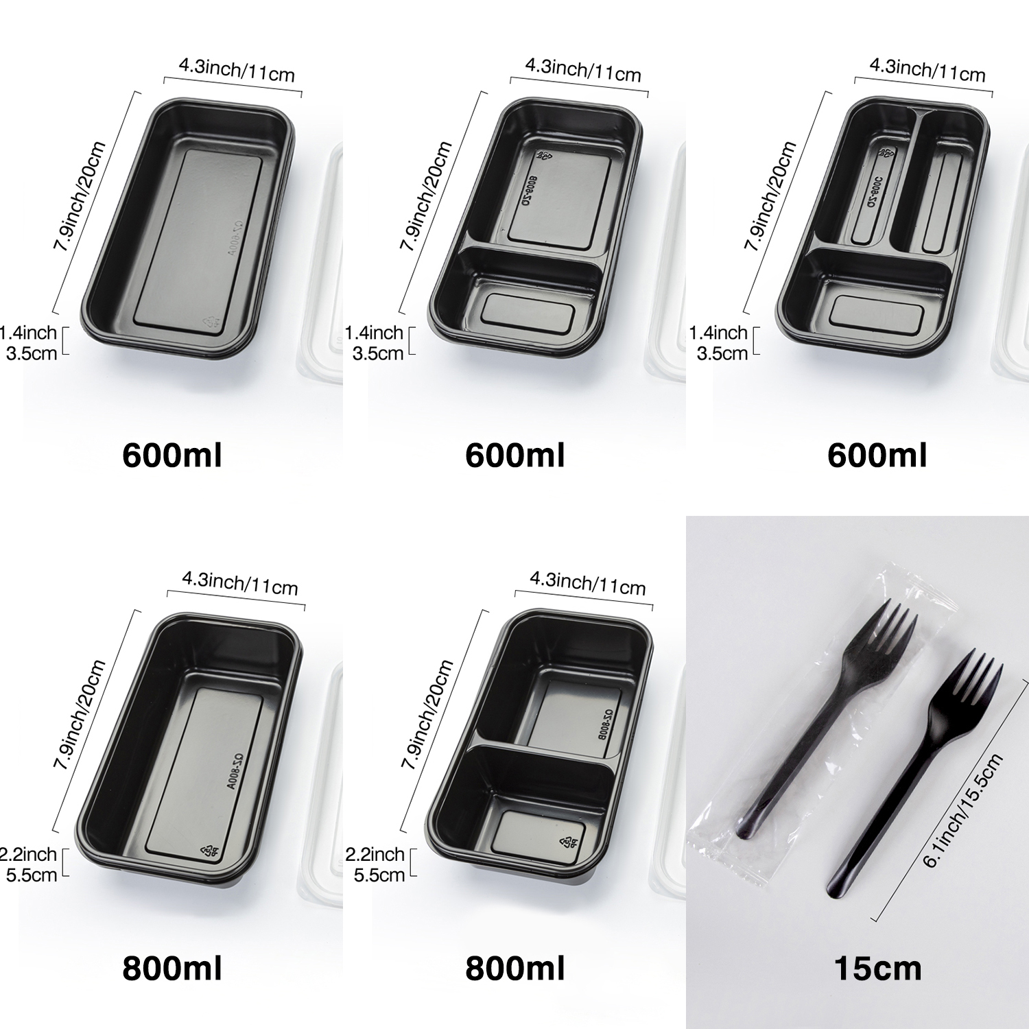 Disposable lunch boxes with lid