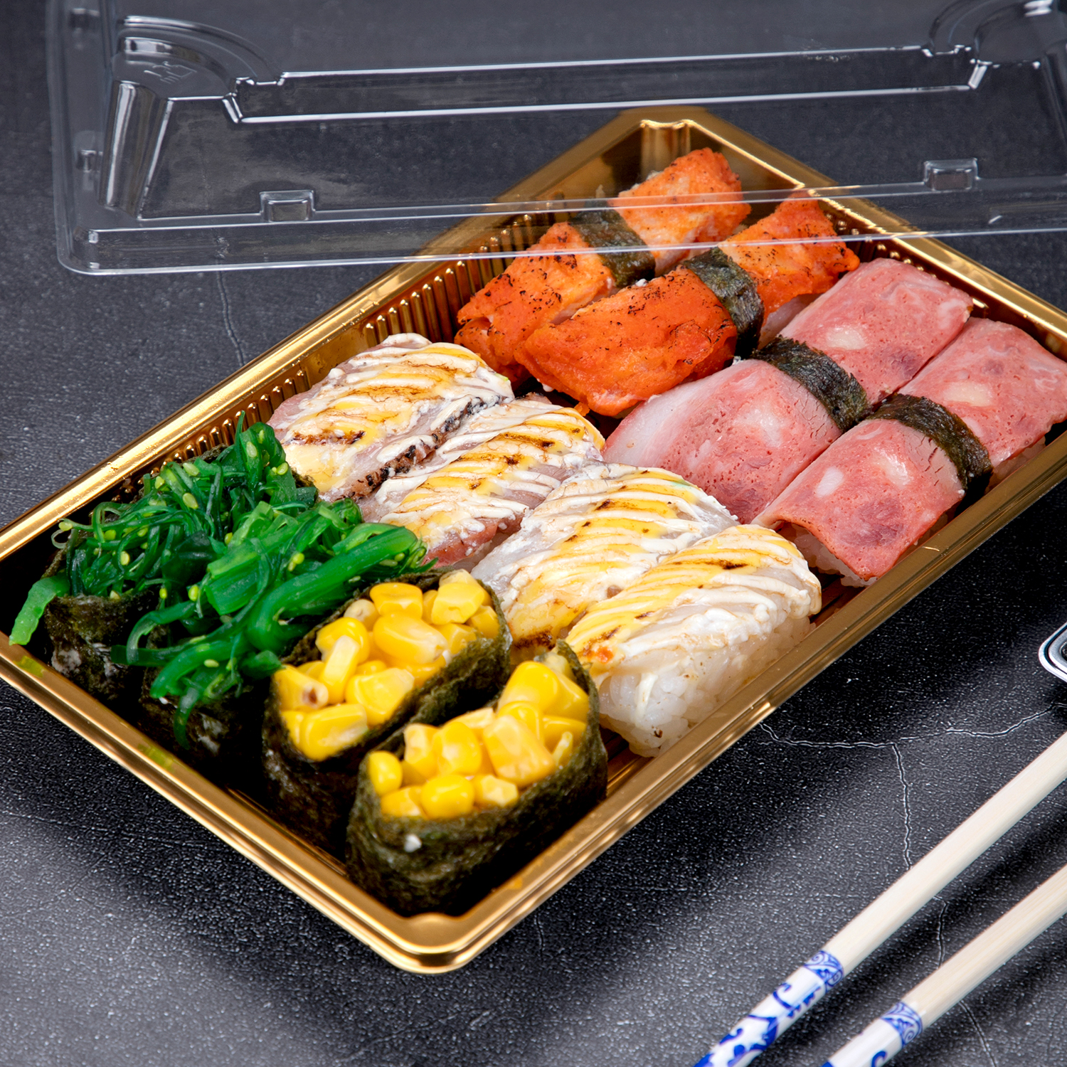 Disposable KP Plastic sushi box