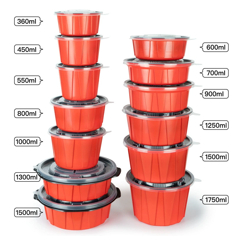 Disposable thickened plastic bowl