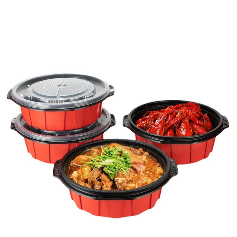 Disposable thickened plastic bowl