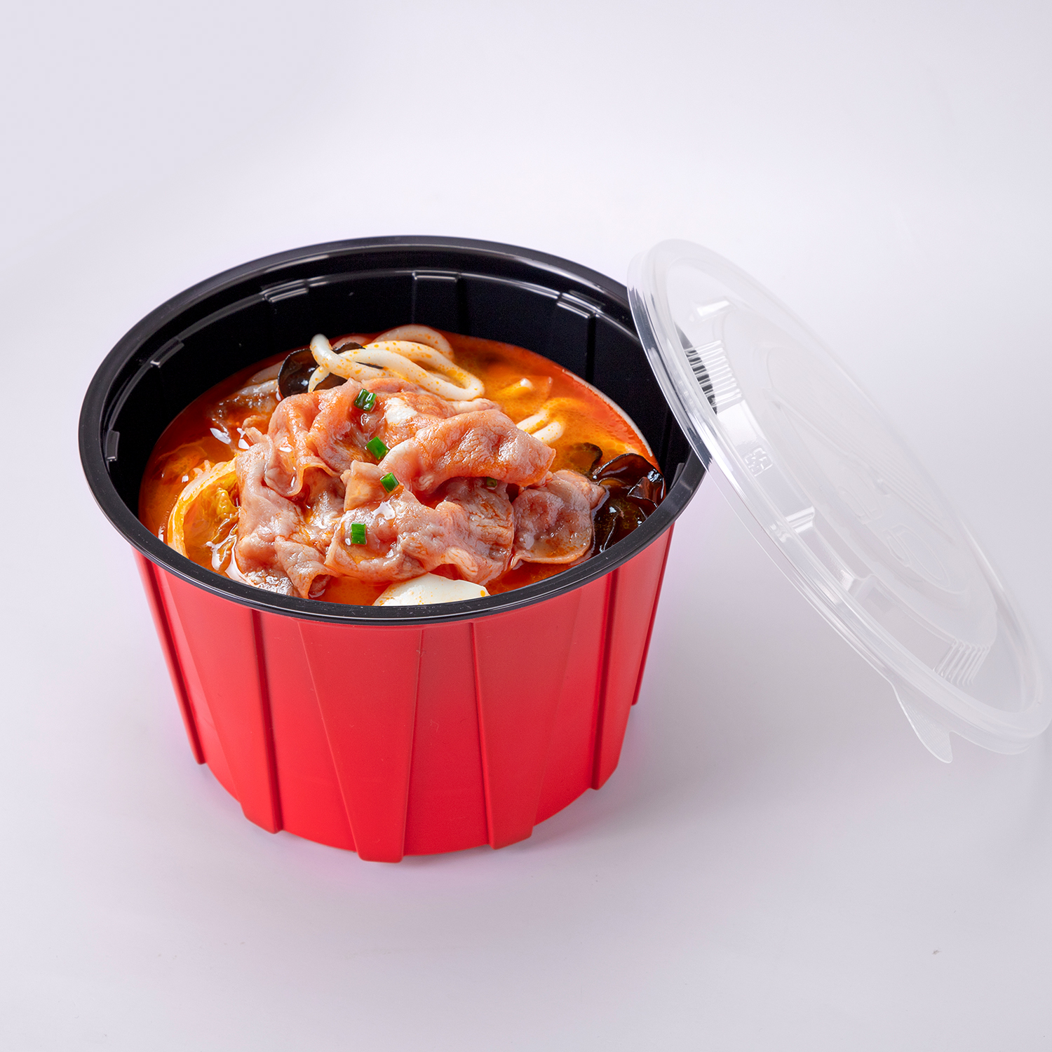 Disposable thickened plastic bowl