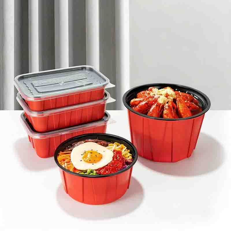 Disposable thickened plastic bowl