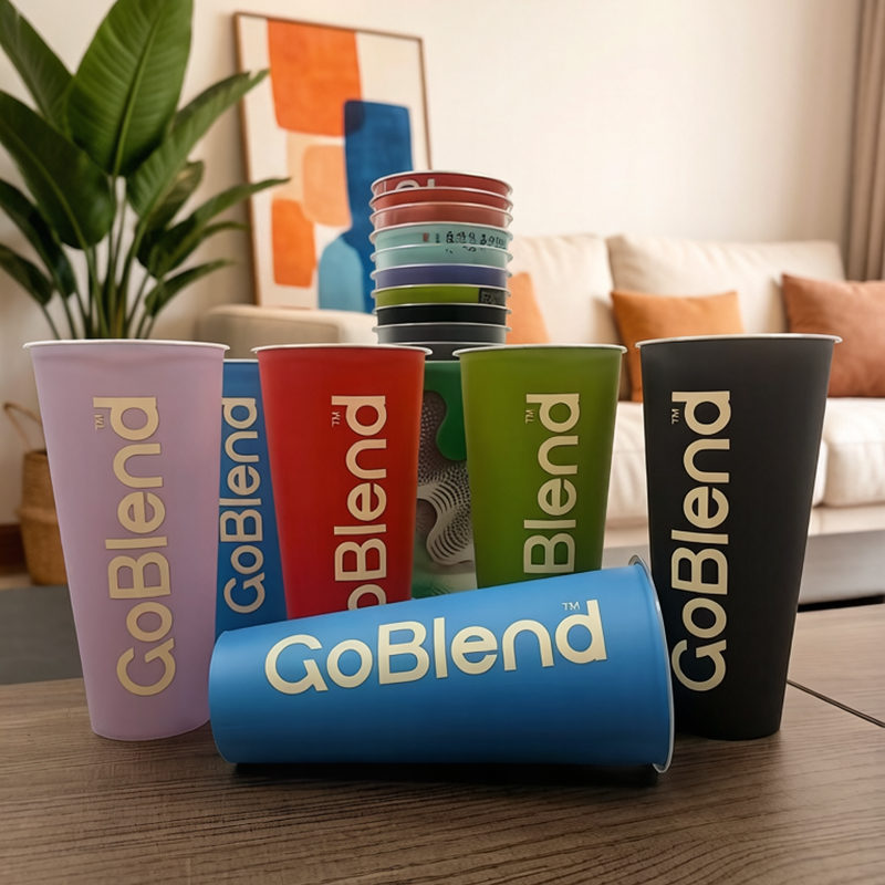 Custom In-mold labeling PP cups and lids