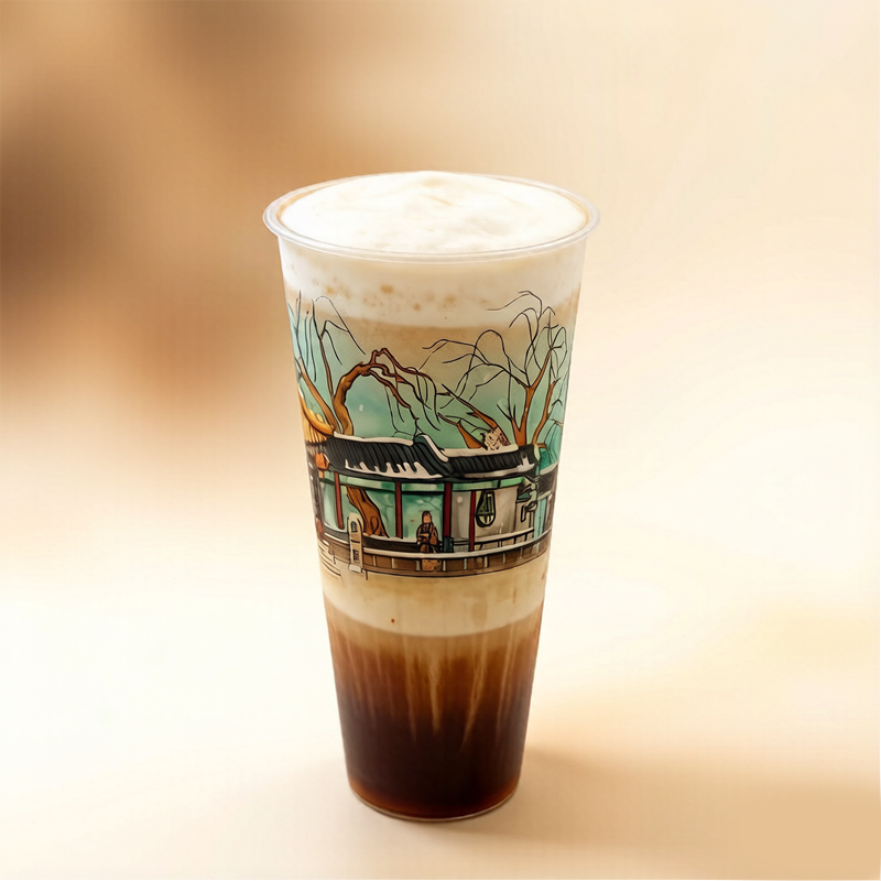 Custom In-mold labeling PP cups and lids