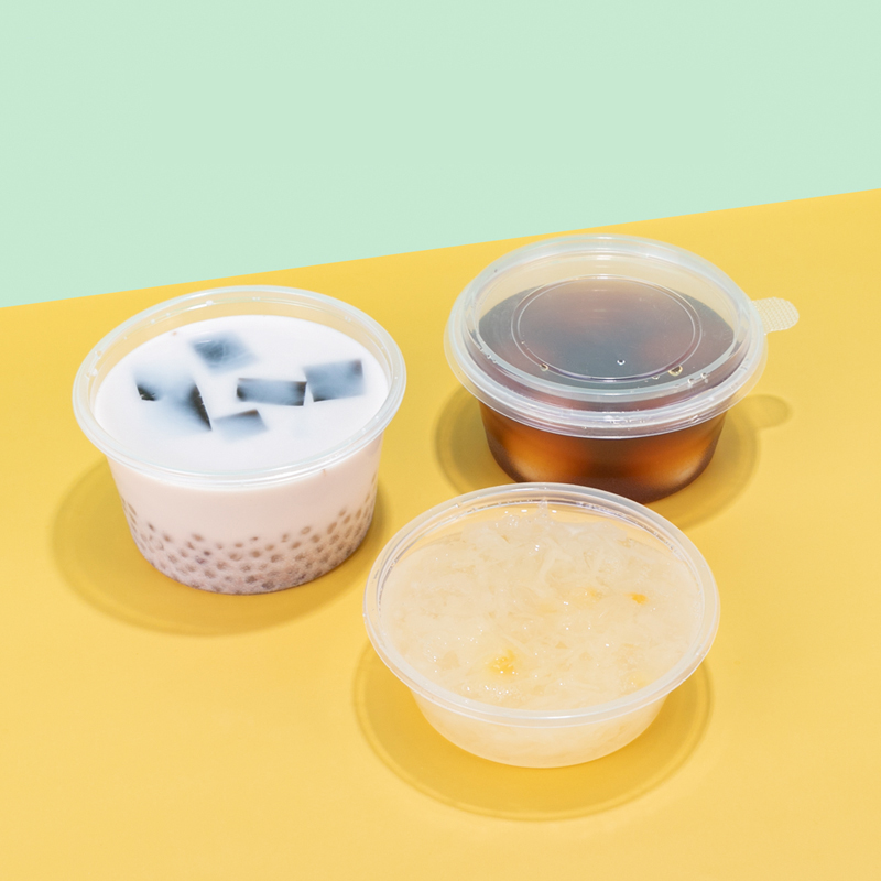 Disposable transparent plastic bowl