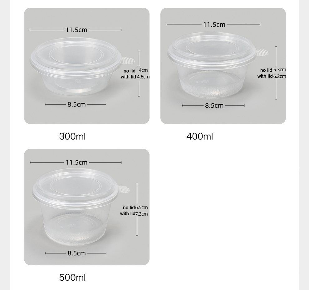plastic bowls with lids