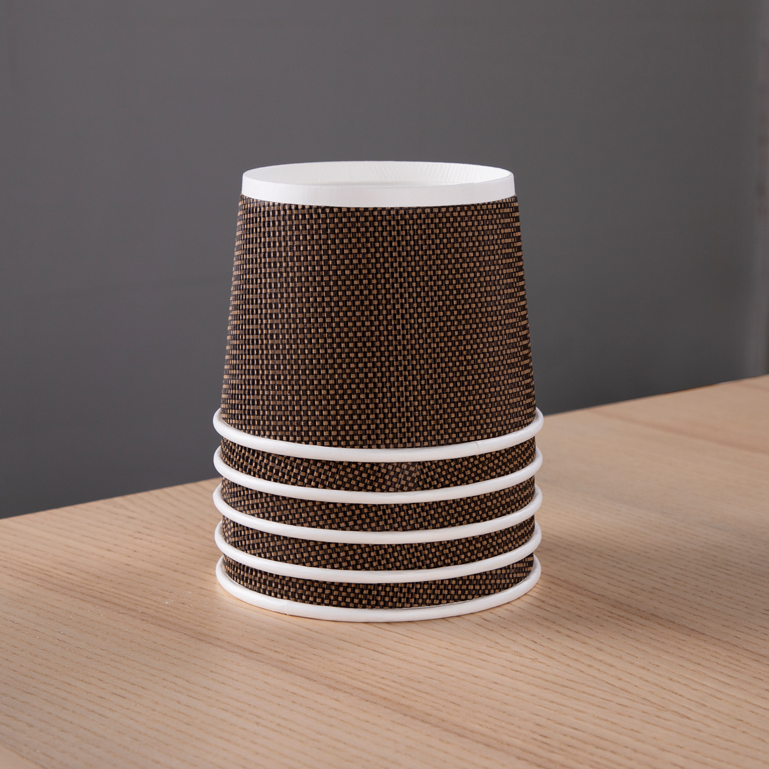 Custom disposable corrugated paper bowl