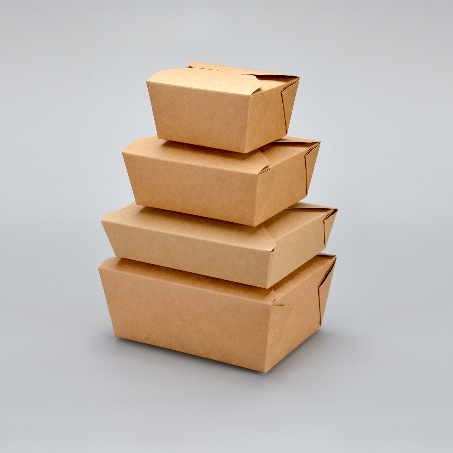 Custom disposable Flip up kraft paper lunch box