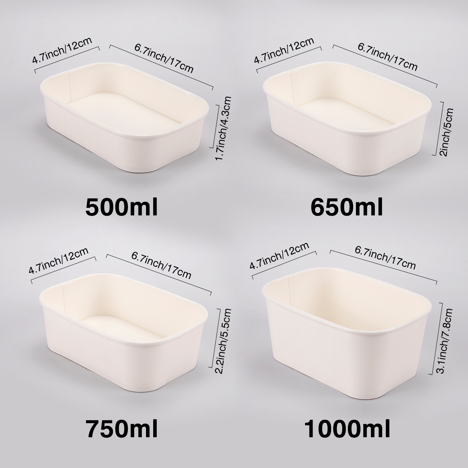 Custom disposable Kraft paper packaging box