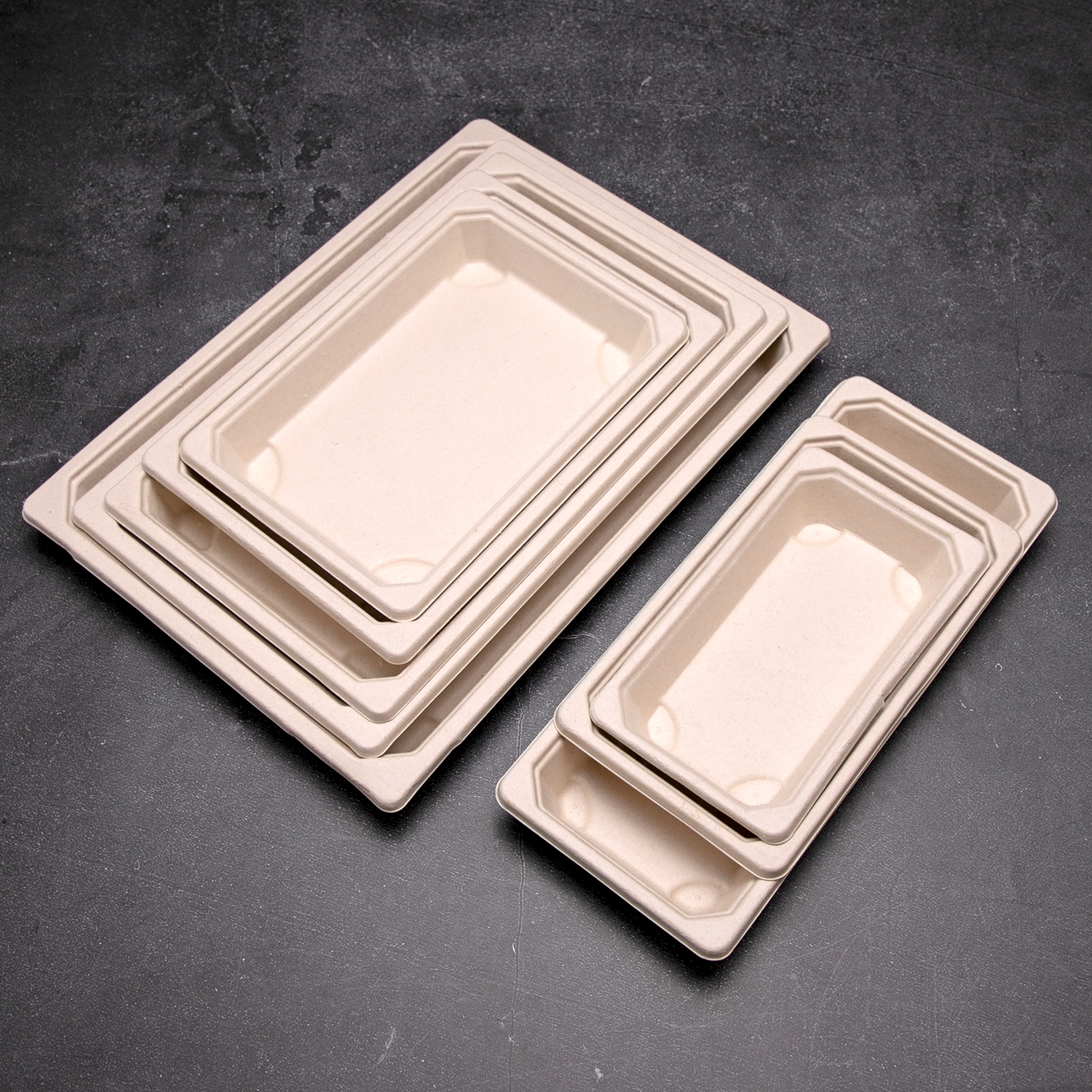 Custom disposable Sugarcane pulp sushi box