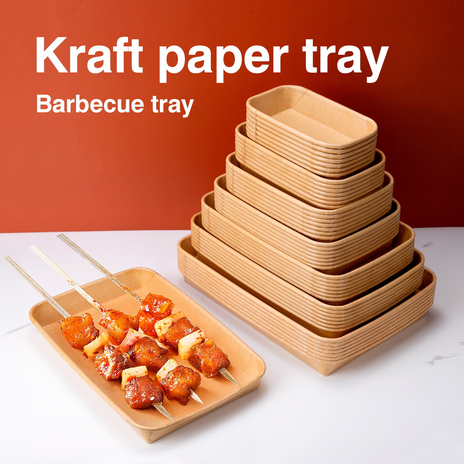 Disposable kraft paper plate Disposable kraft paper plate