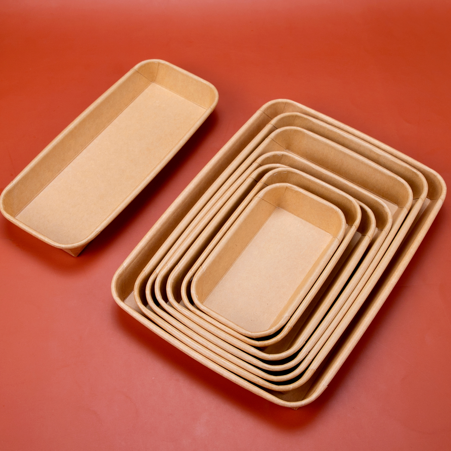 Disposable kraft paper plate