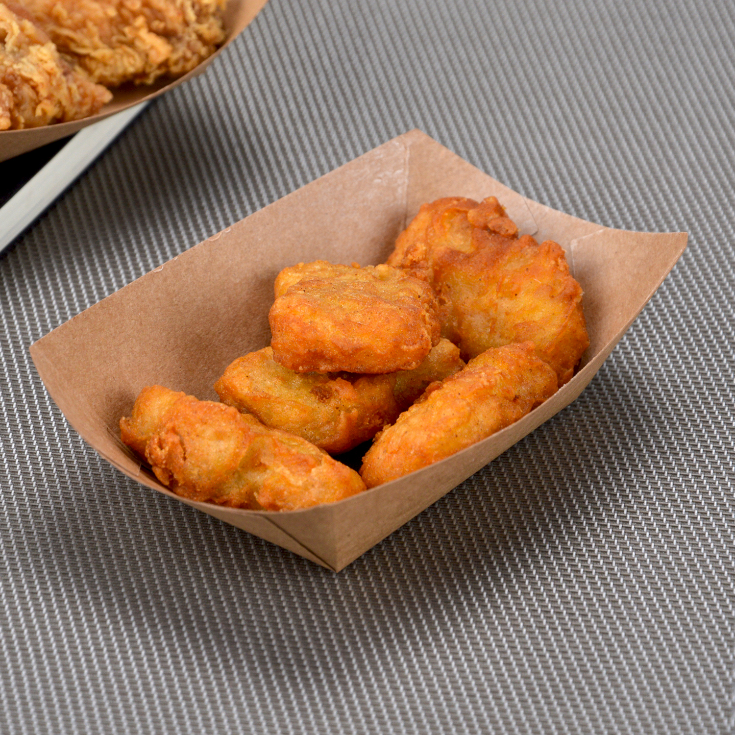 Custom disposable Kraft paper boat box snack box