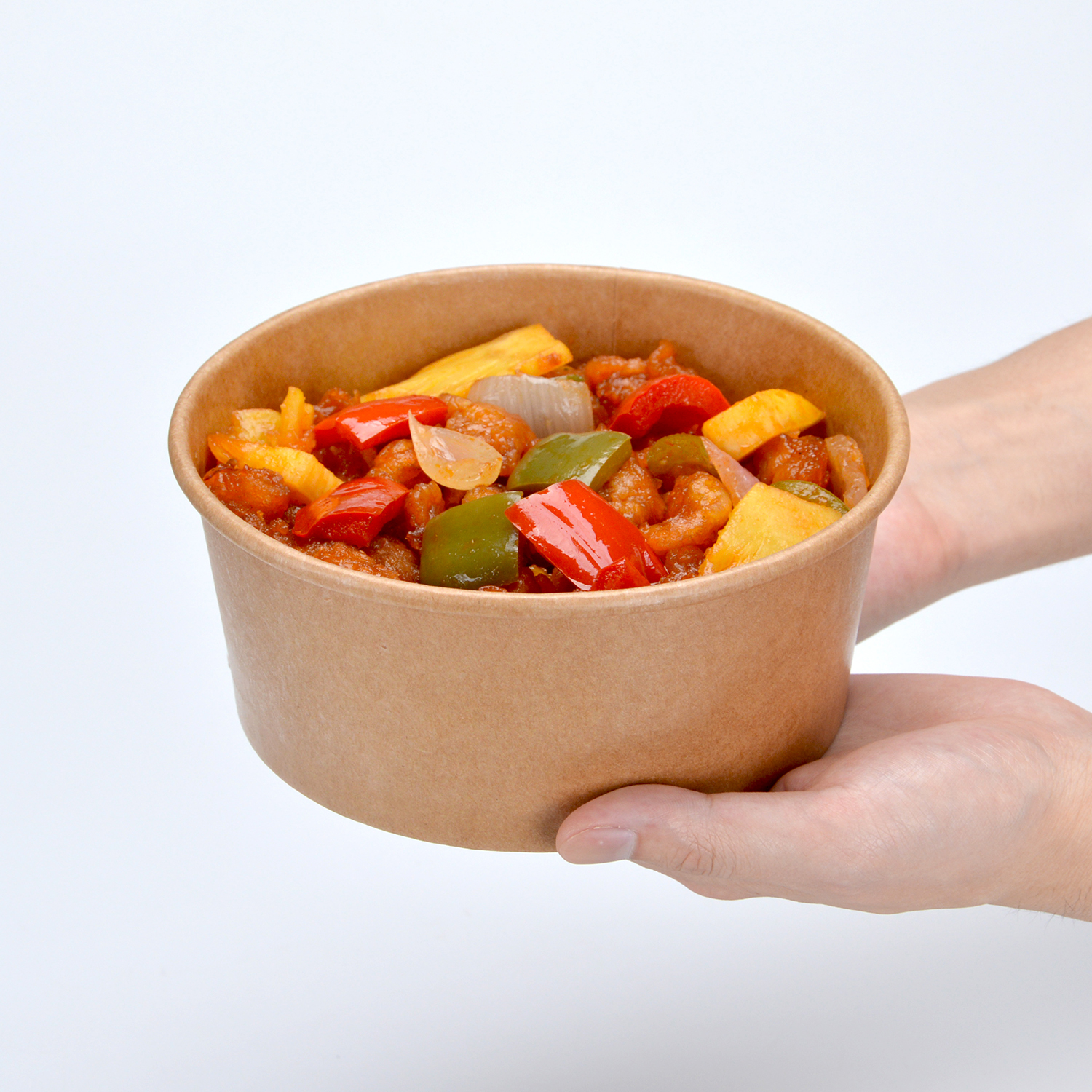 Custom disposable Kraft paper bowl