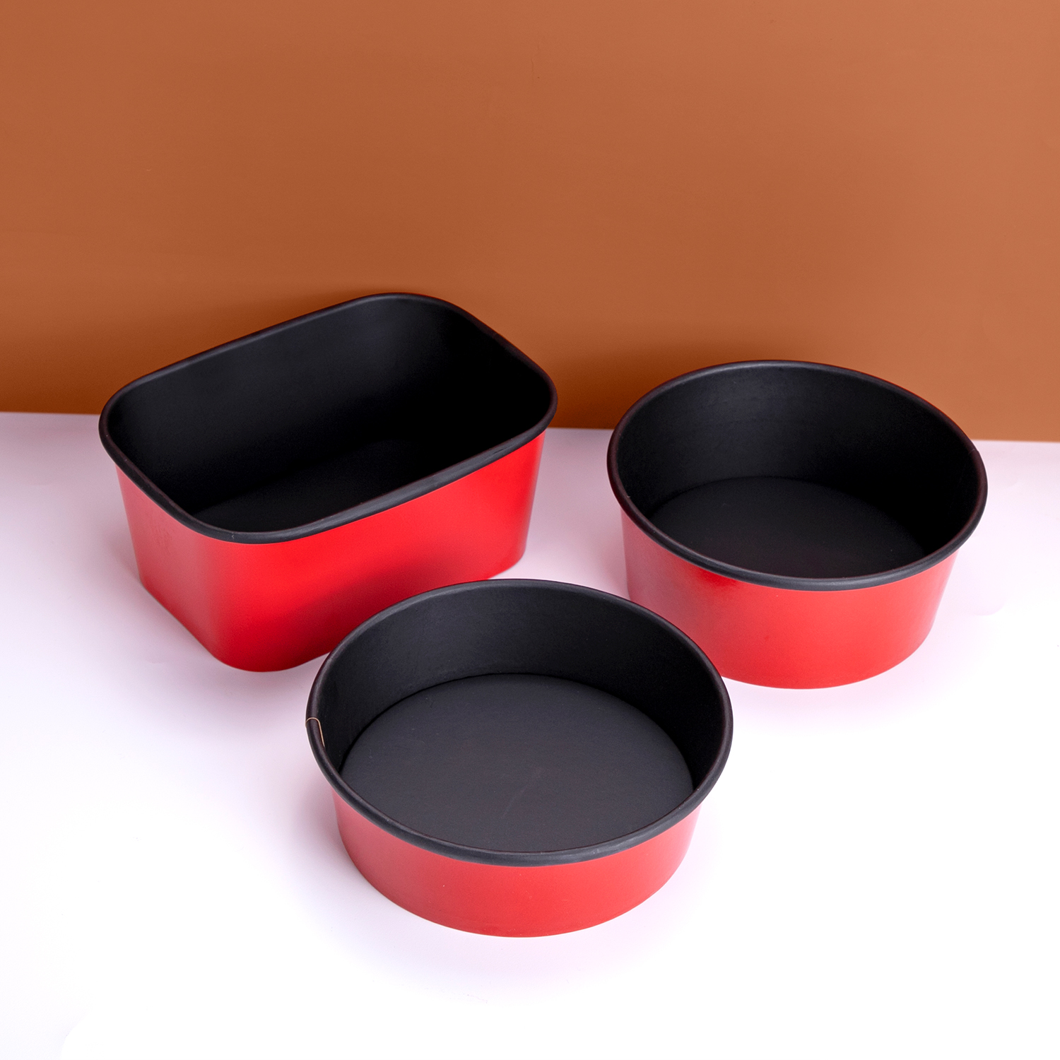 Custom disposable Black and red paper bowl
