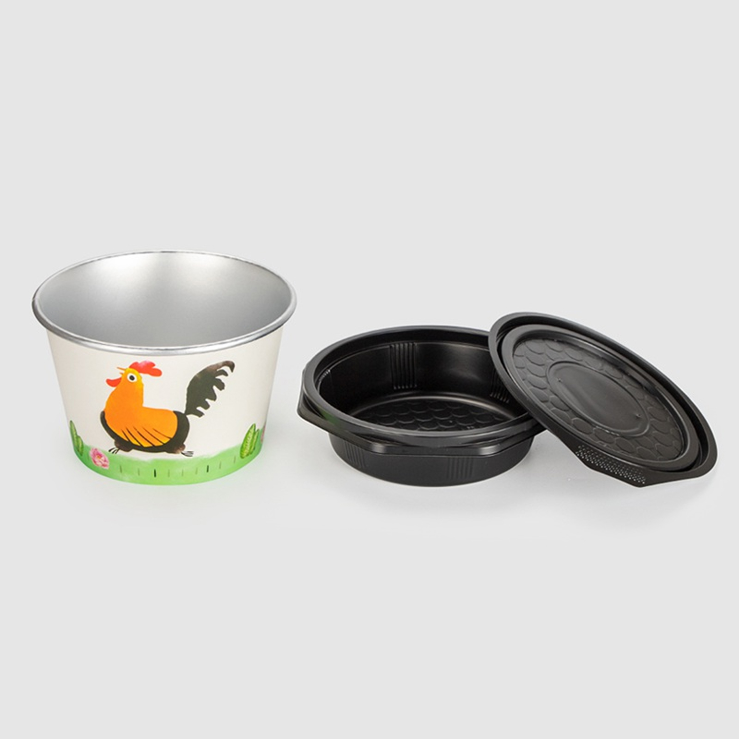 Custom disposable Rooster paper soup bowl