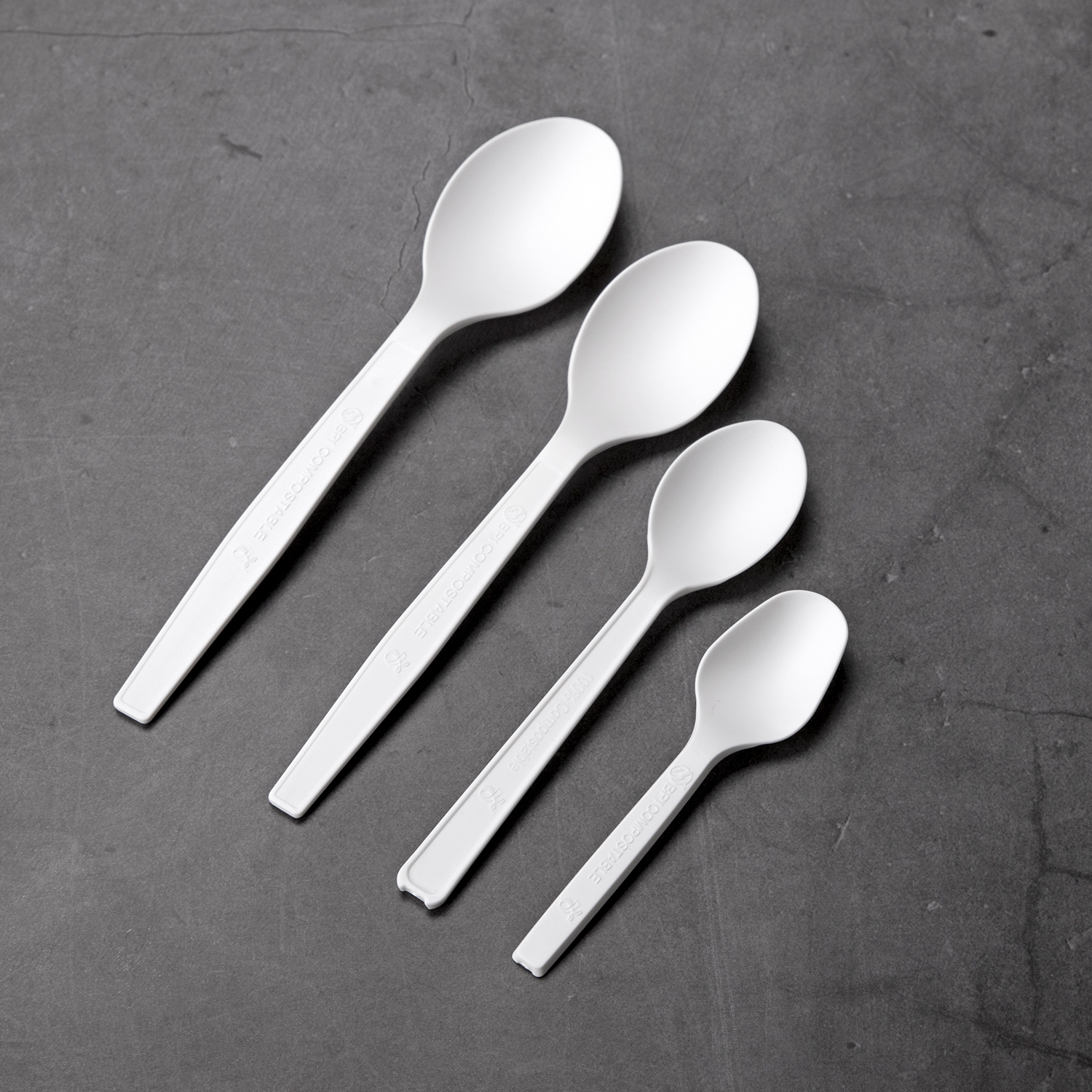 Disposable PLA knife, fork, spoon