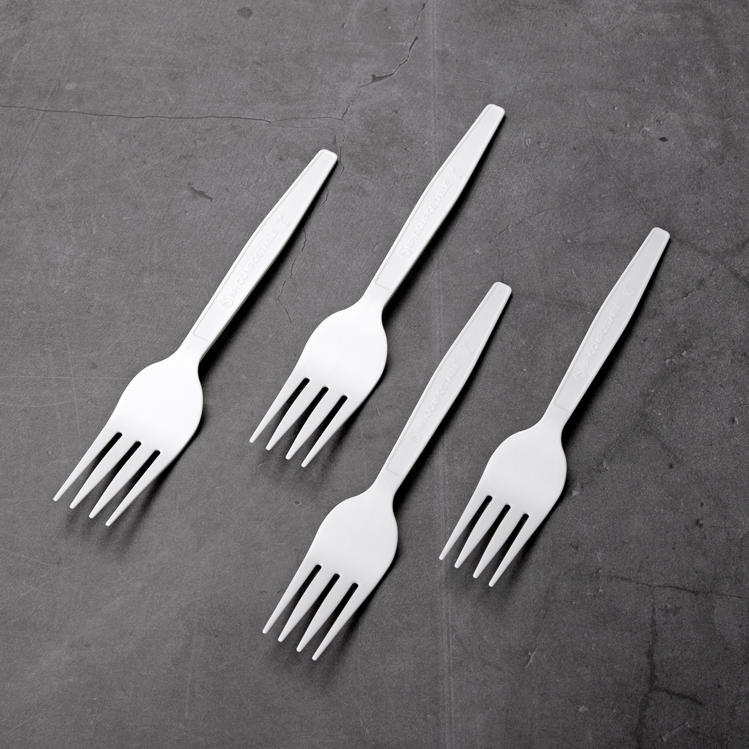 Disposable PLA knife, fork, spoon