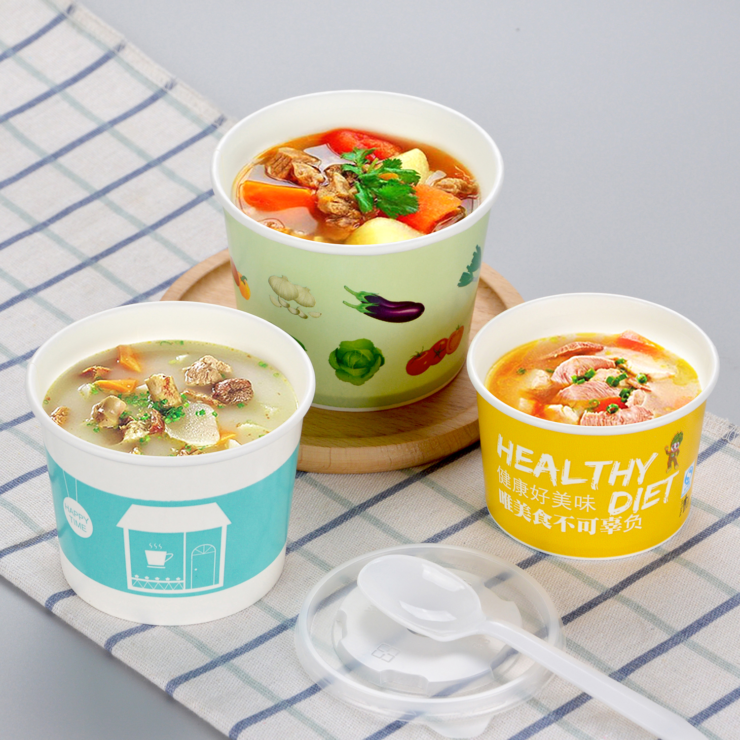 Custom disposable small paper bowl Custom disposable small paper bowl