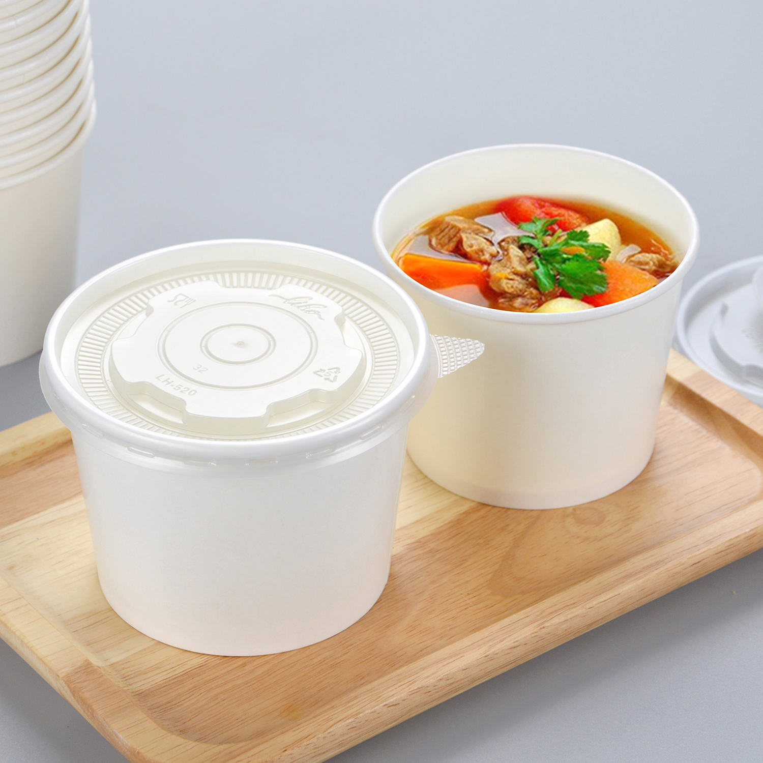 Custom disposable small paper bowl