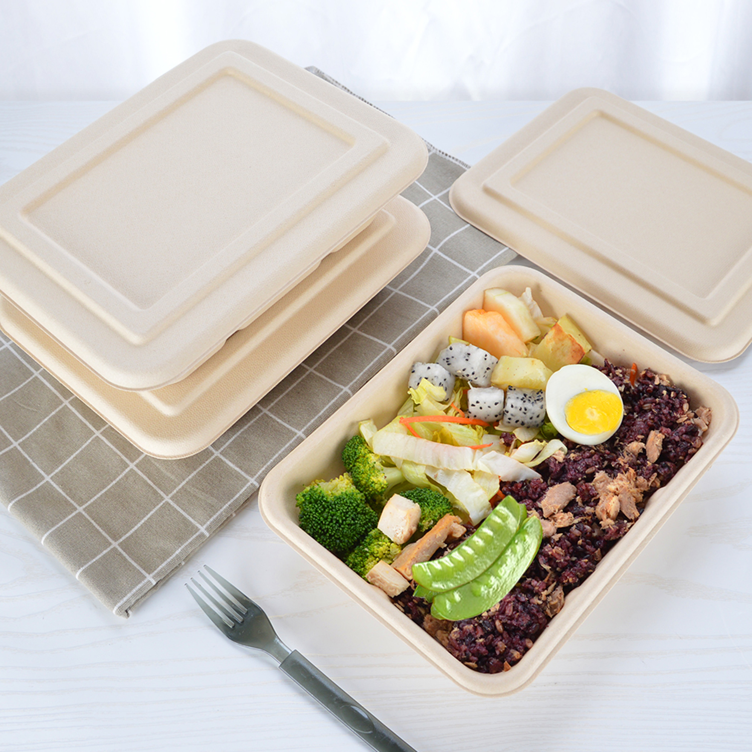 Disposable Pulp lunch packaging box