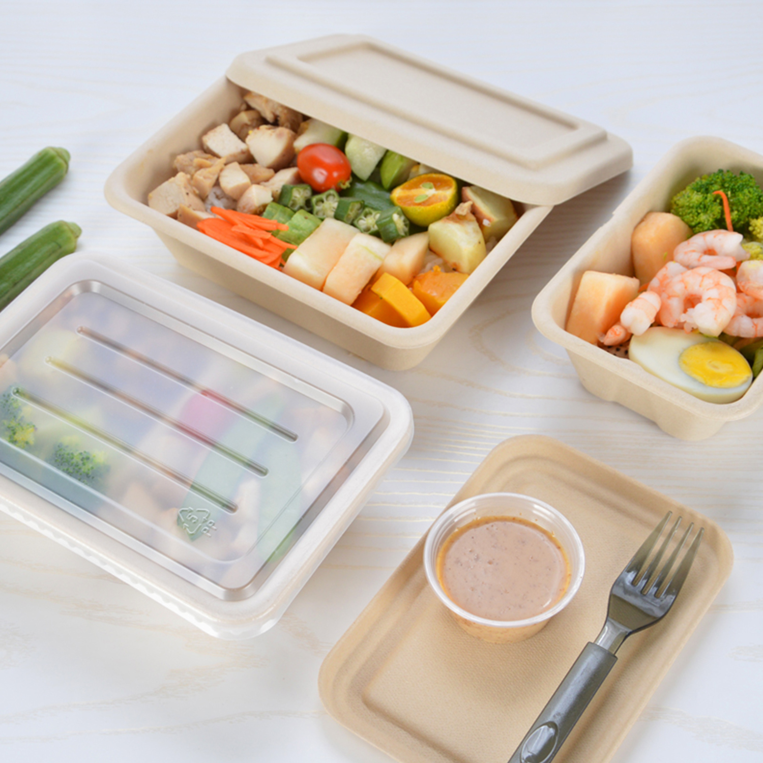 Disposable Pulp lunch packaging box