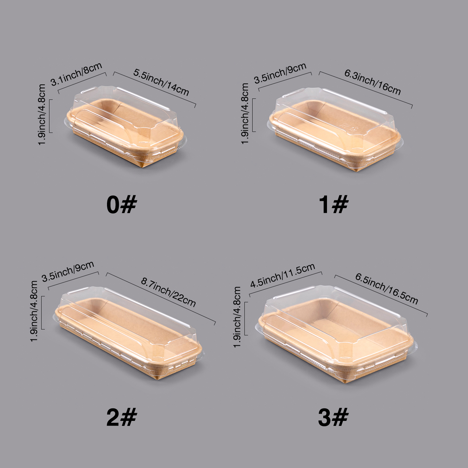 Disposable Kraft paper dining plate with lid
