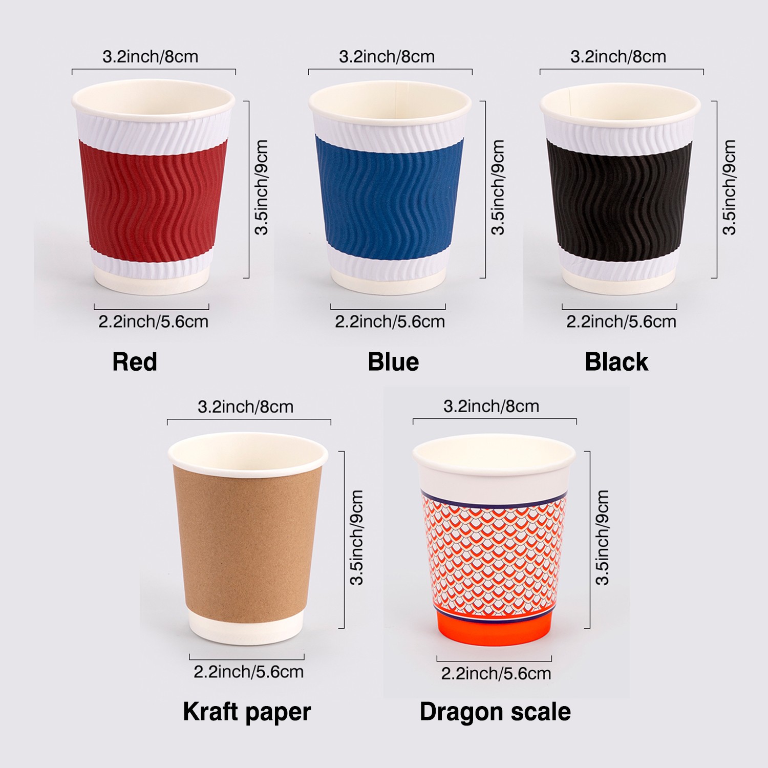 8oz paper cups