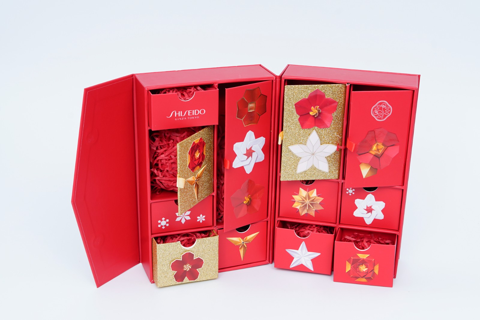 Red Gold Cosmetic Gift Box
