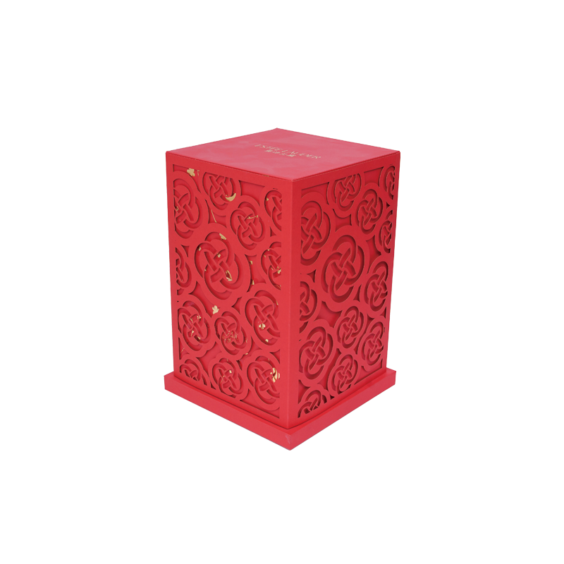 Red Window Cutout Festive Gift Box