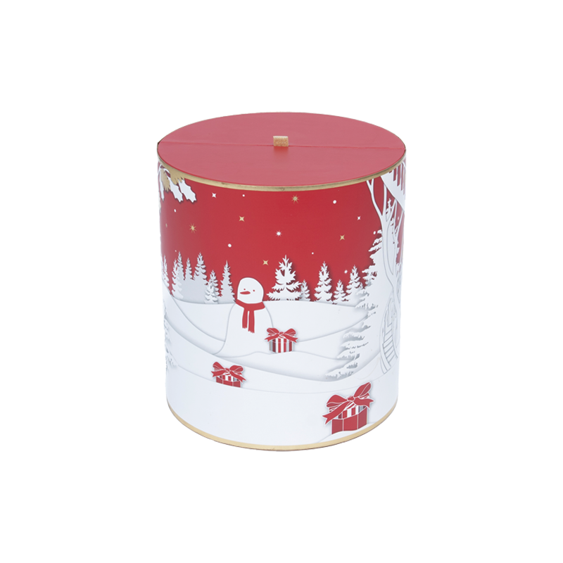Round Double-Door New Year Gift Box