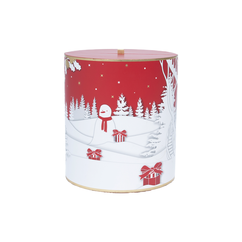 Round Double-Door New Year Gift Box