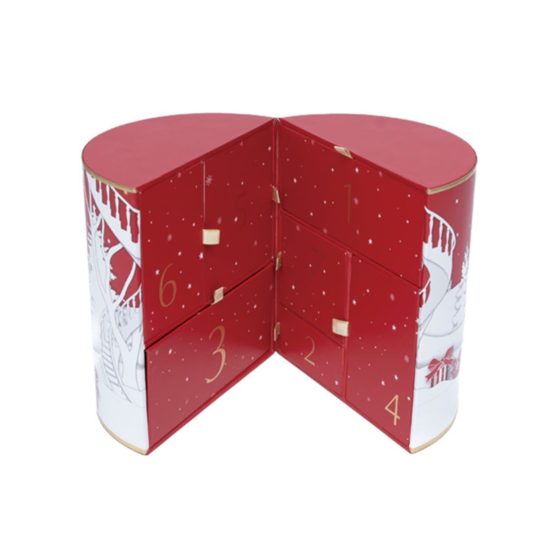 Round Double-Door New Year Gift Box