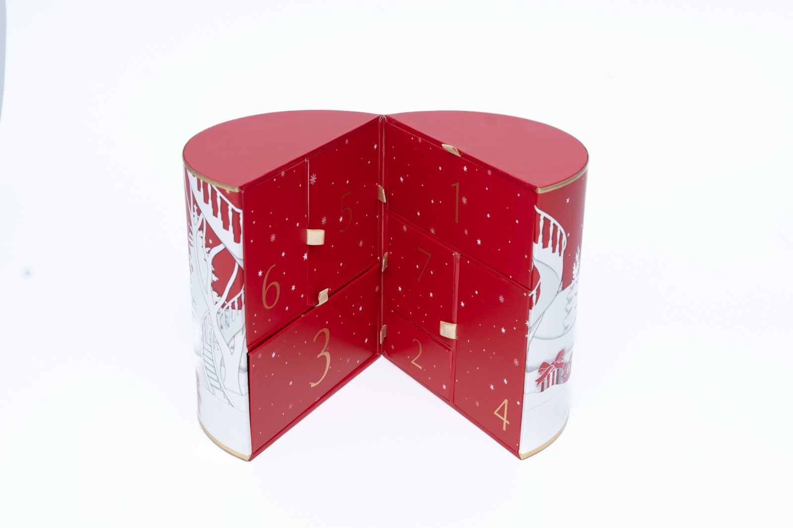 Round Double-Door New Year Gift Box