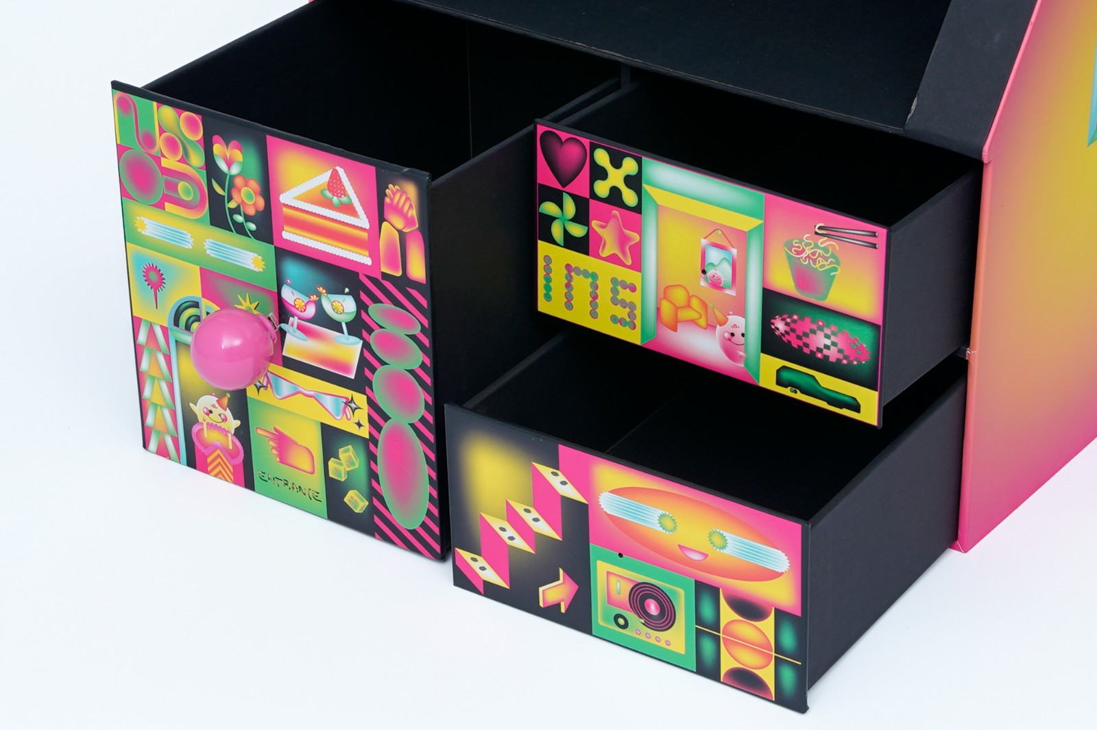 House Shaped Fabric Embroidery Gift Box