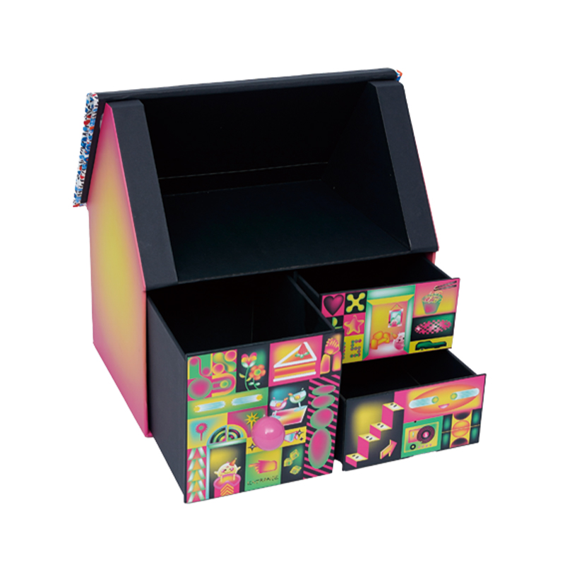 House Shaped Fabric Embroidery Gift Box