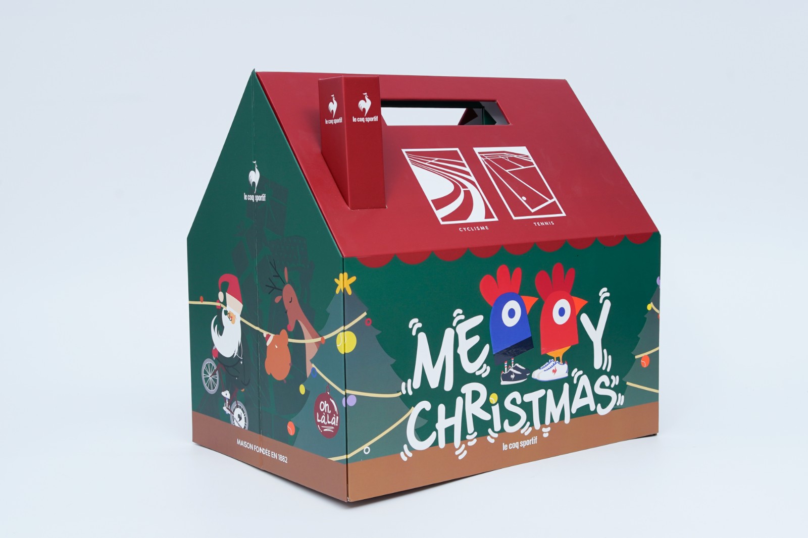 Chimney Style House Christmas Gift Box