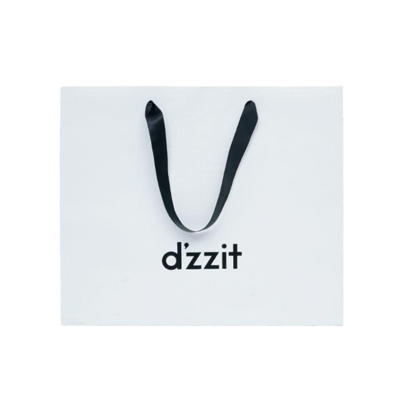 d'zzit White Apparel Paper Bag