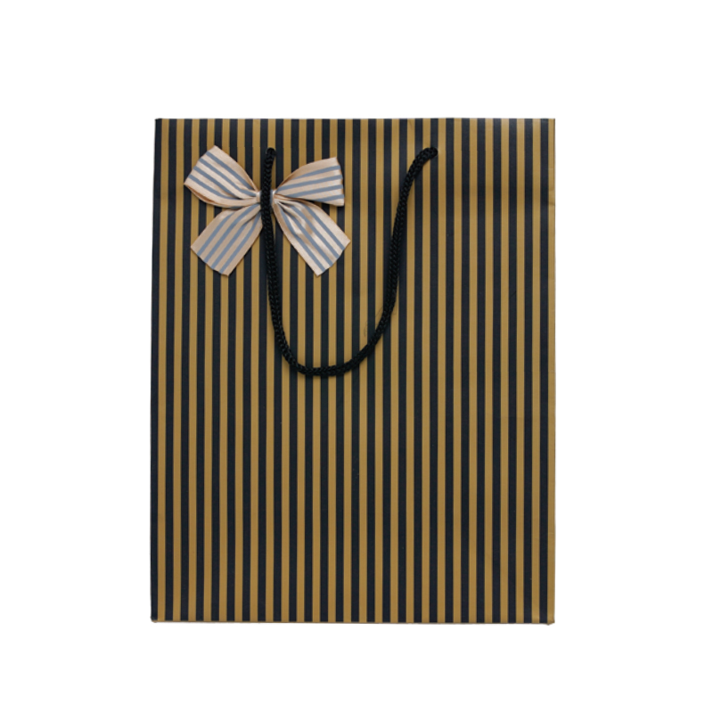 Fine Stripe Paper Bag