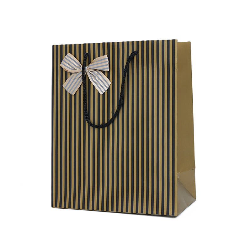 Fine Stripe Paper Bag