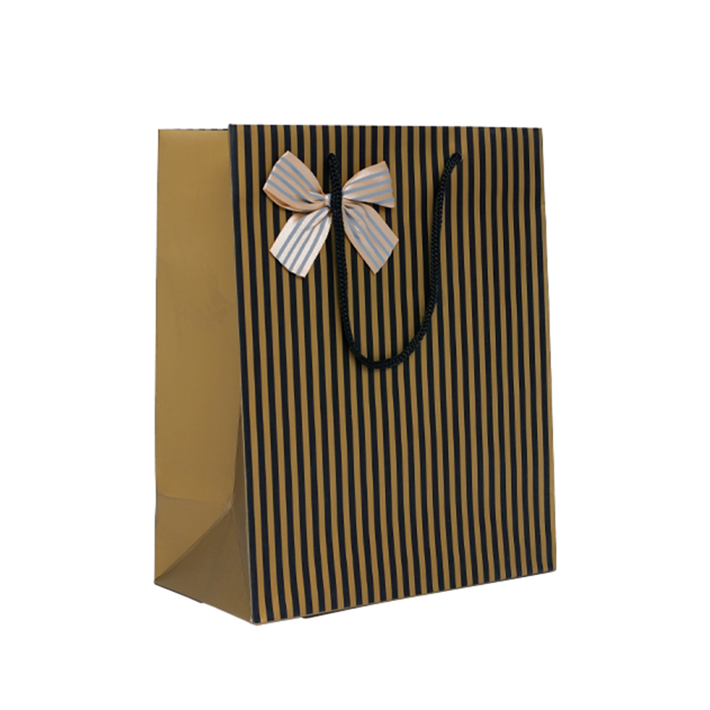 Fine Stripe Paper Bag