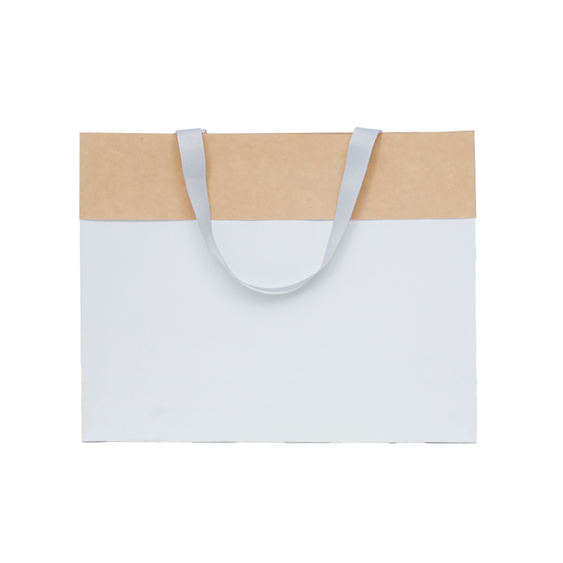 Minimalist Two-Tone Kraft Paper Bag