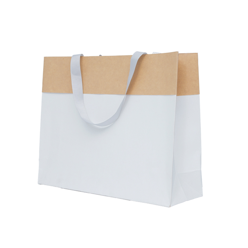 Minimalist Two-Tone Kraft Paper Bag
